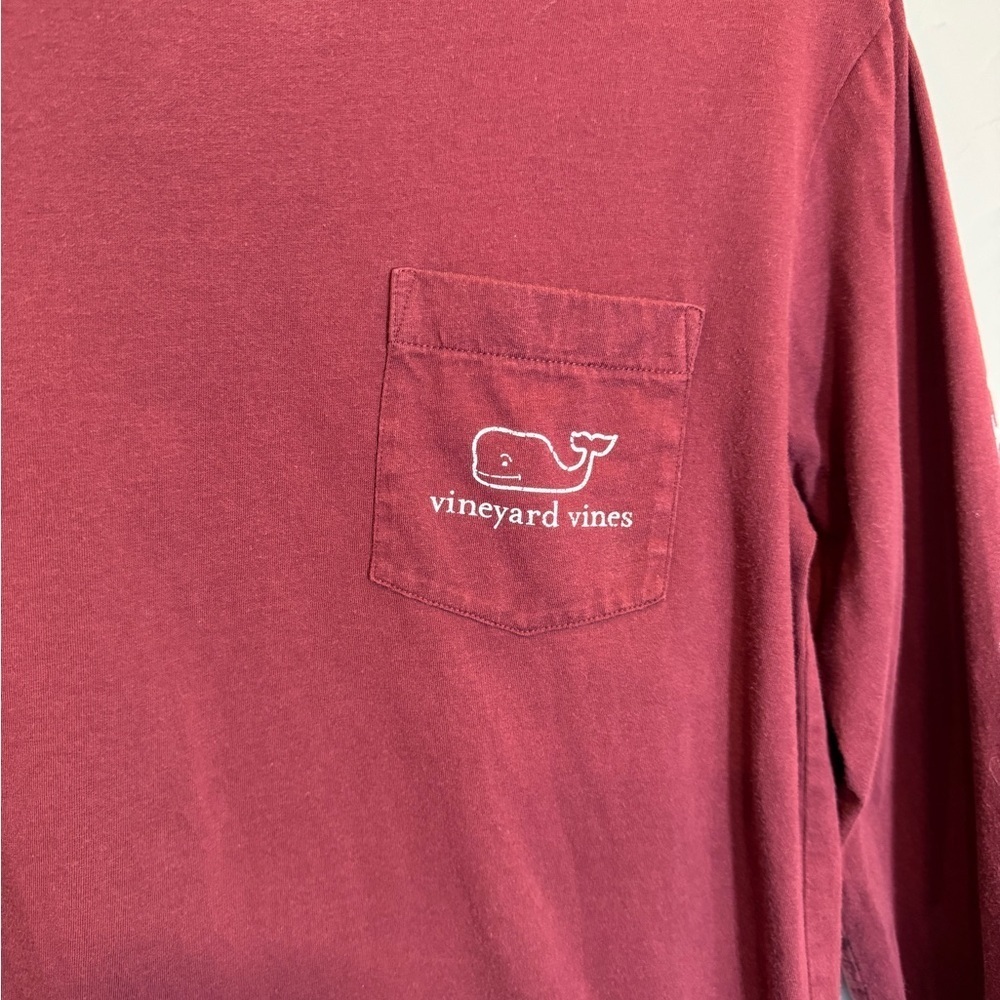 Vineyard Vines long sleeve Burgee whale mens pocket tee size XS - Picture 4 of 9